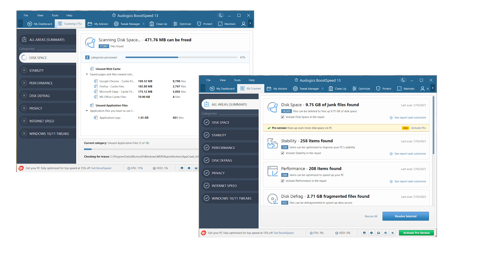 Run a Complete System Checkup with Auslogics BoostSpeed 13