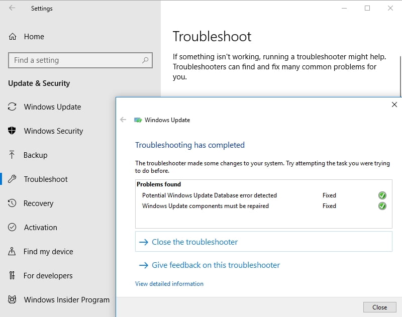 Troubleshoot your update problems as soon as possible.