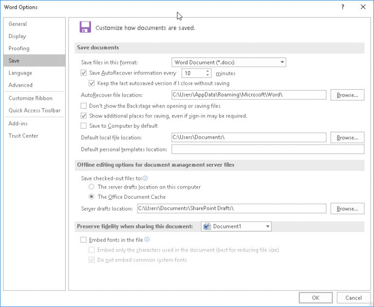 How to Find Word Autosave Location on Windows 10/11? — Auslogics Blog