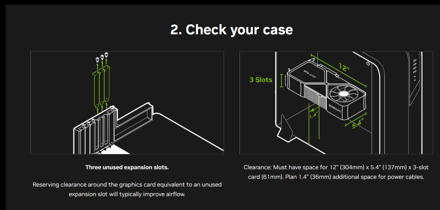 NVIDIA graphics check your case