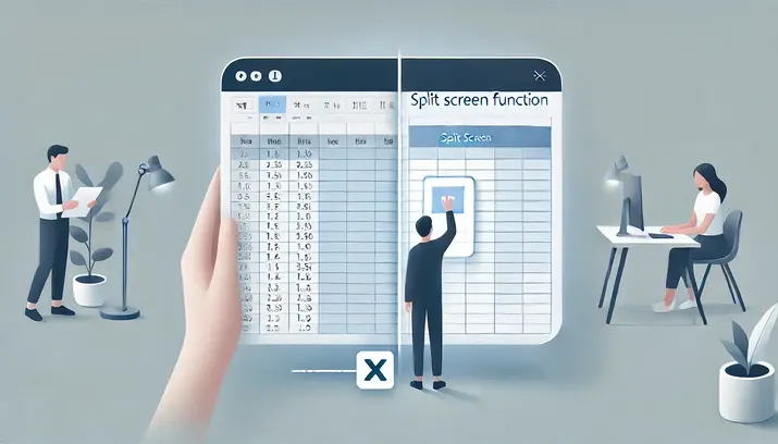 How to Use the Split Screen Function in Microsoft Excel?