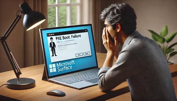 What If the PXE Boot Fails on a Surface Laptop?