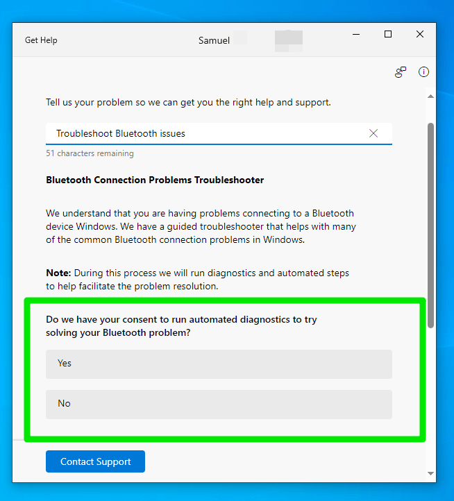 Troubleshoot Bluetooth Windows 10