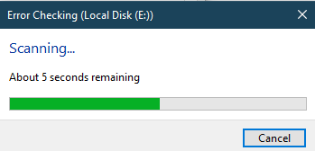 error checking local disk windows