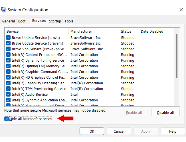 Windows System Configuration