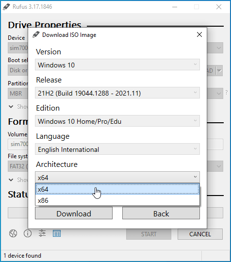 1- Download Windows 11 PRO 21H2 e Download RUFUS 3.17 para criar o pendrive  de boot 