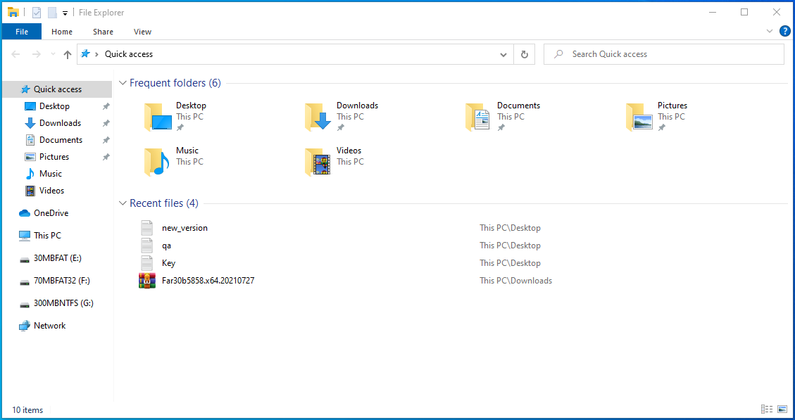 Open a File Explorer window.