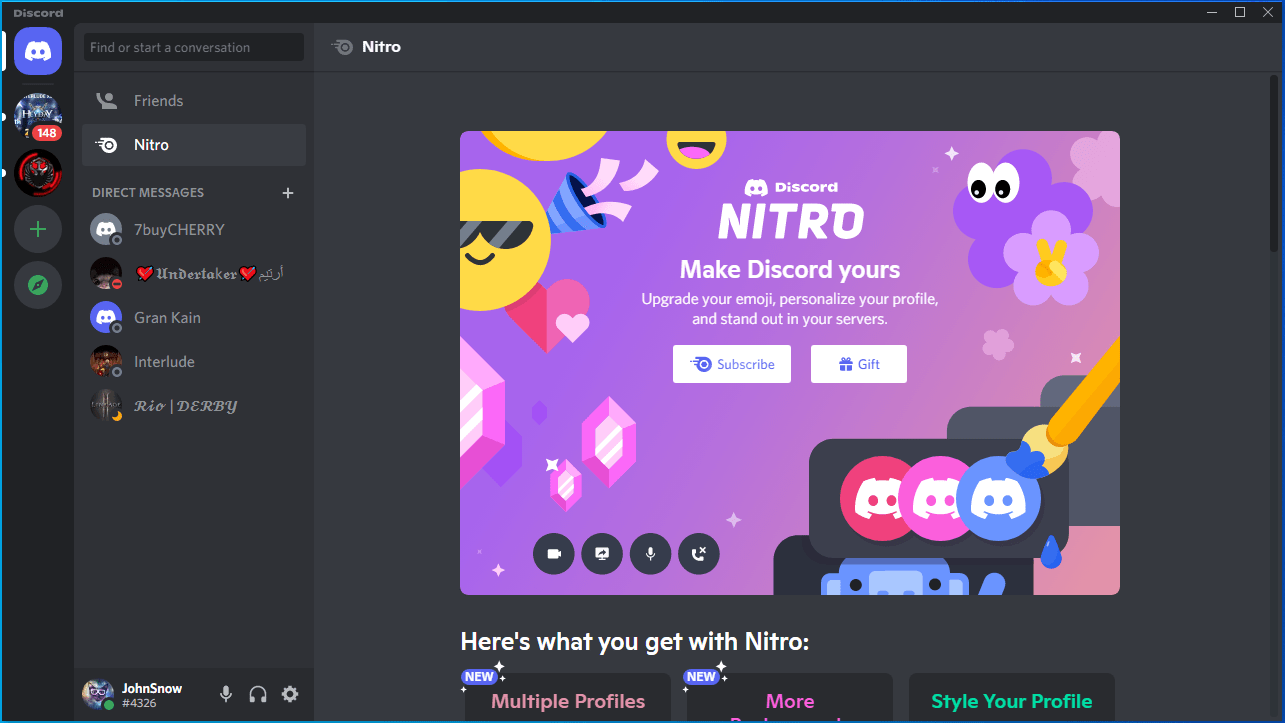 Launch the Discord app.