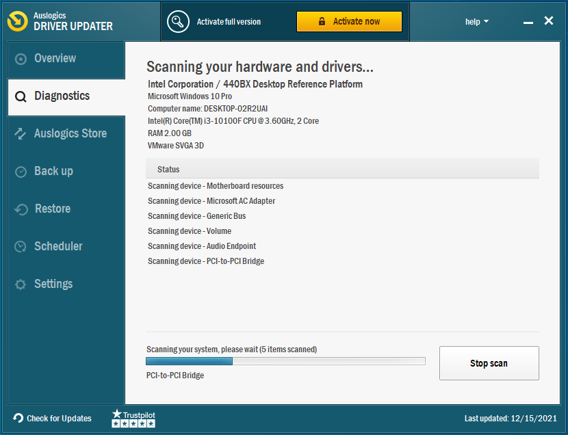 The tool will check your system for problematic drivers.