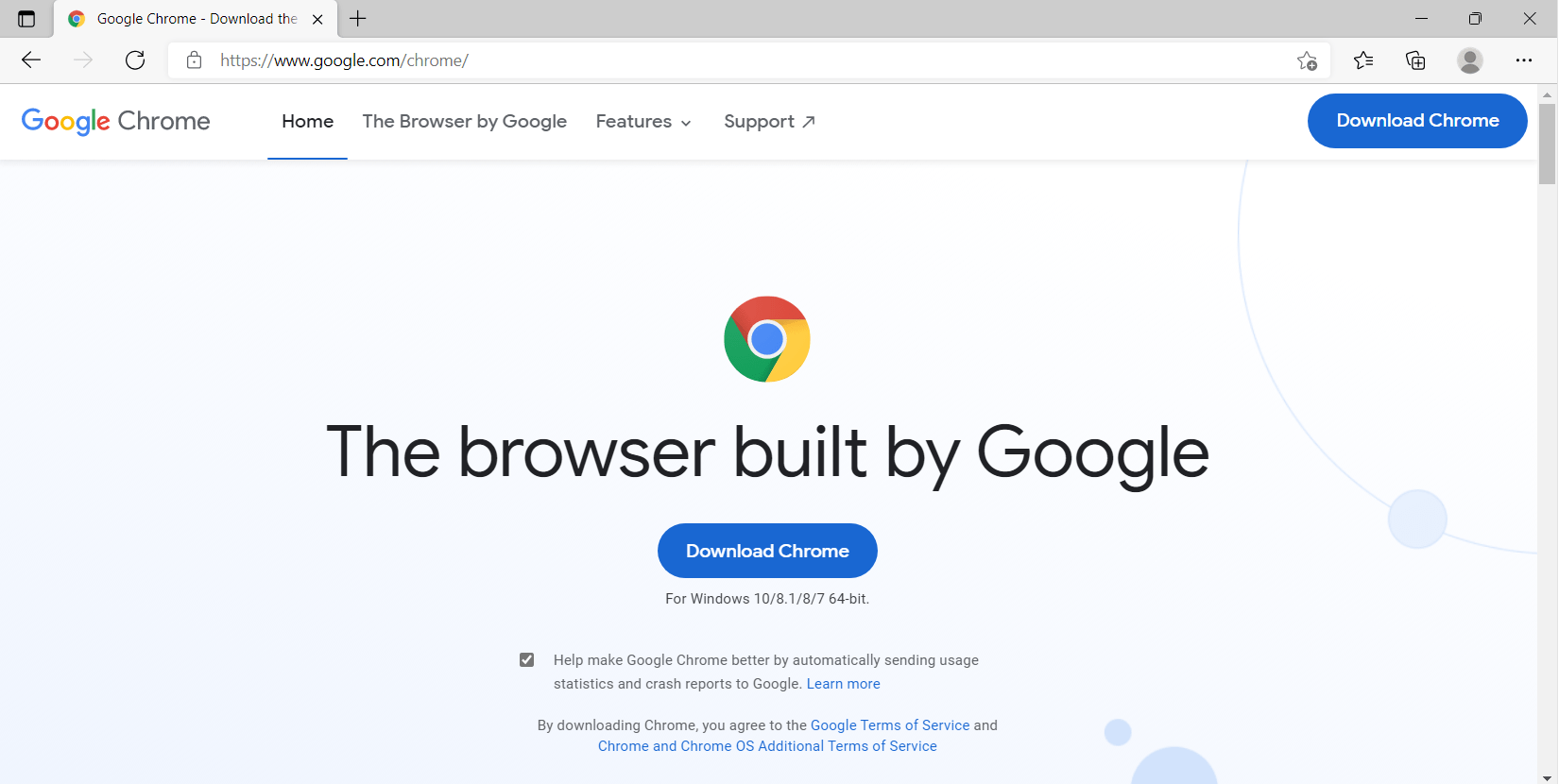 Click on Download Chrome.