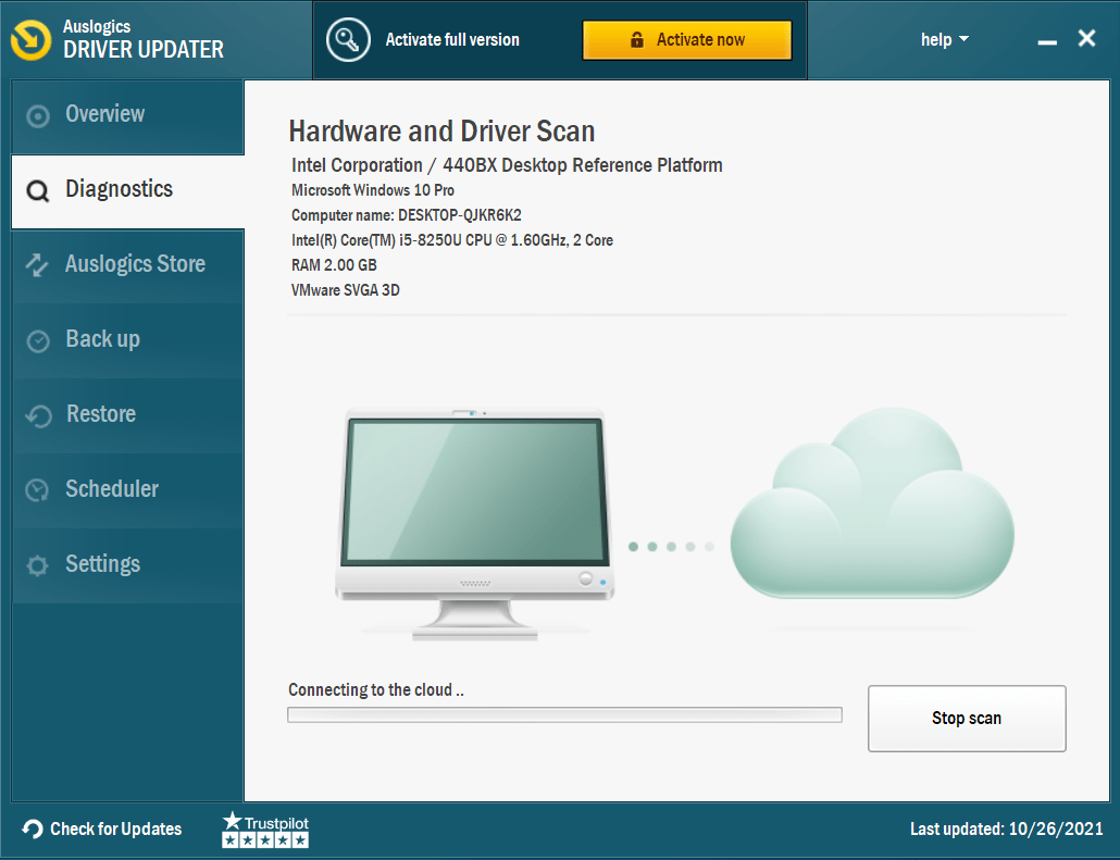 Run Auslogics Driver Updater to update your drivers.