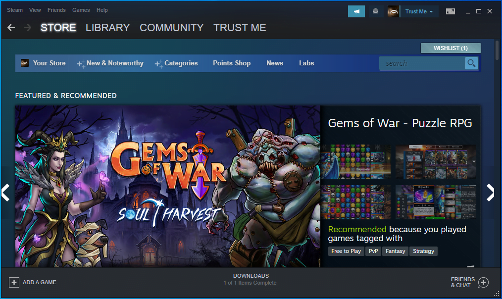 Run the Steam client.