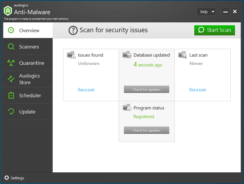 Run an Auslogics Anti-Malware scan on your PC to check for threats.