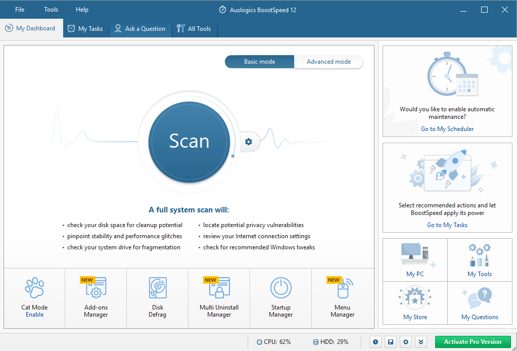 Click on Scan to check your PC for issues.