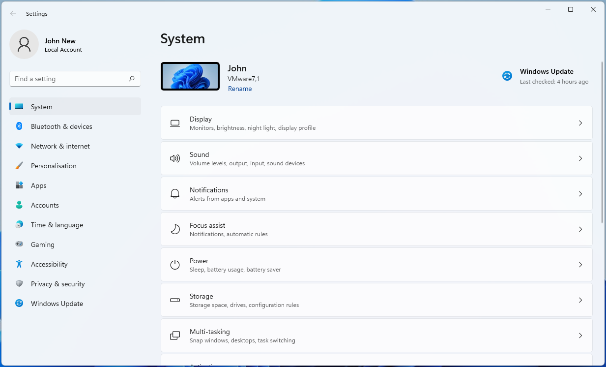 Go to Settings in the System menu.