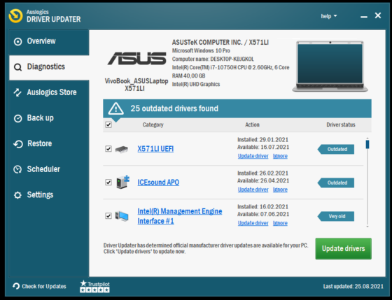 auslogics driver updater removal tool