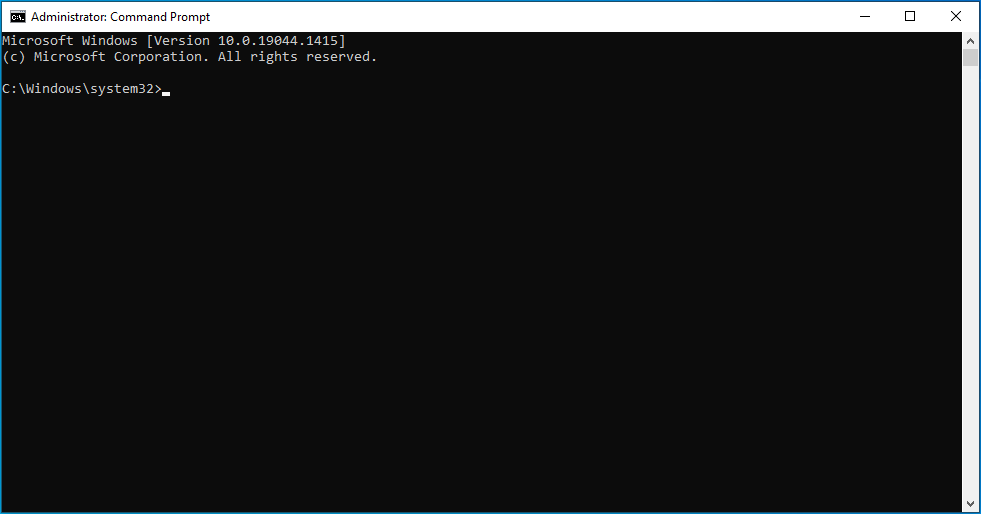 Launch the Command Prompt.