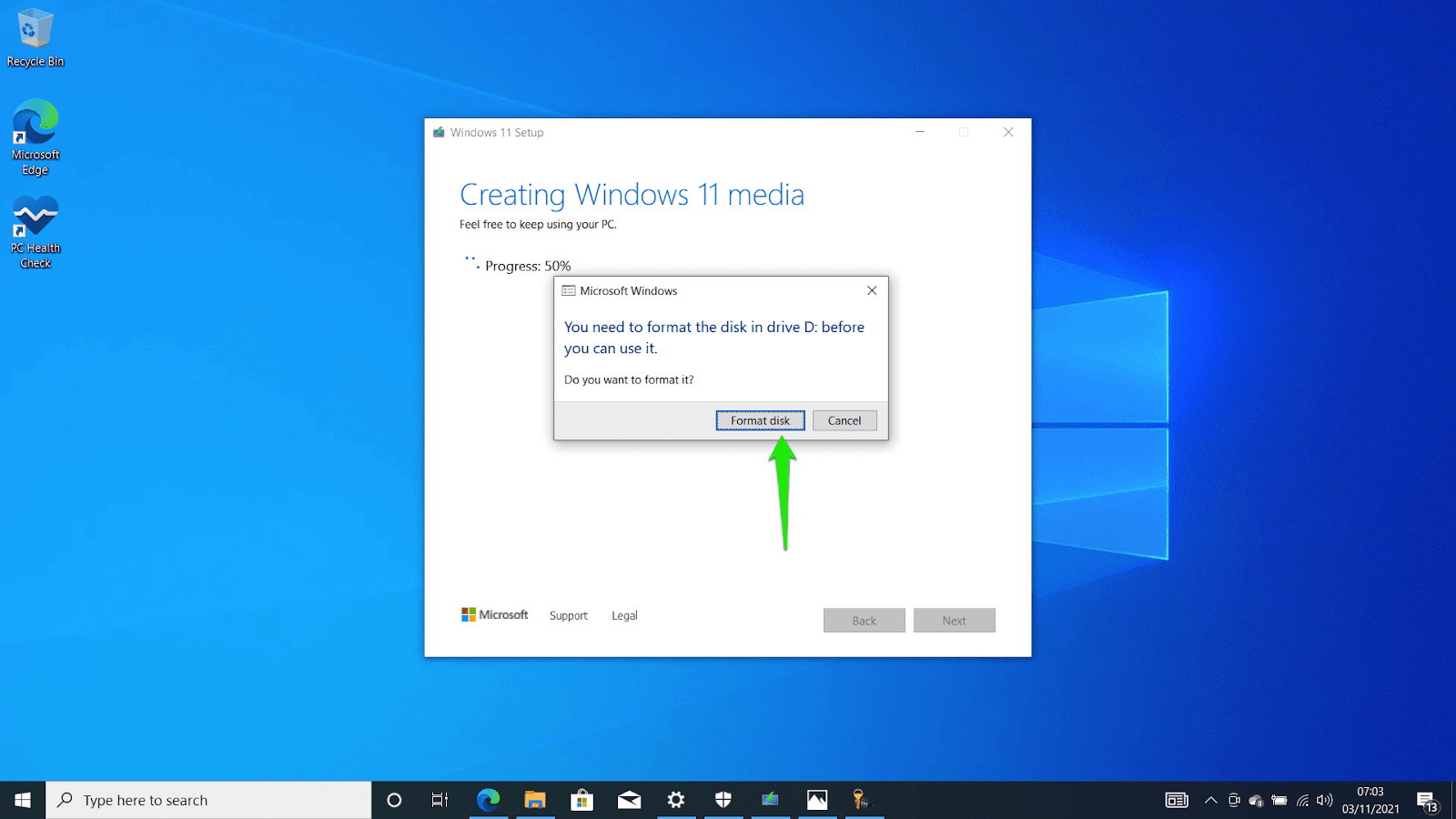 Creating Windows 11 media