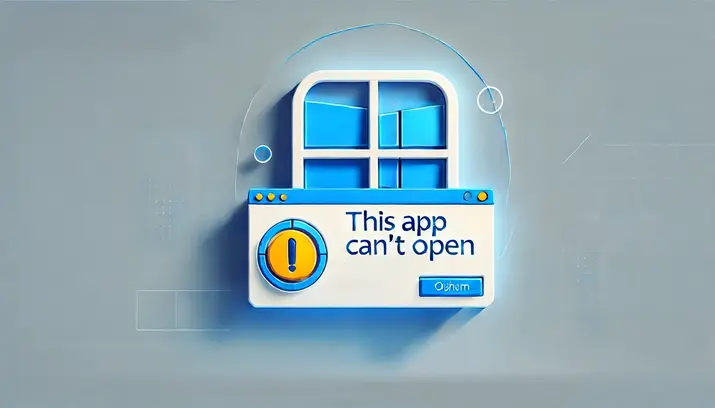 How to Fix This App Cant Open Issue on Windows 10?