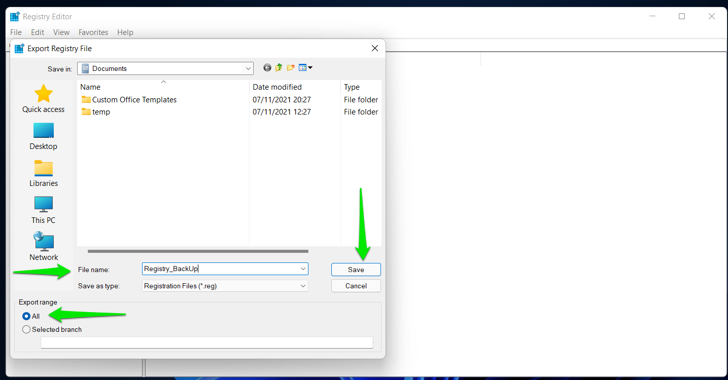 5. Enter a filename, select the folder where you’d prefer saving the backup, then click on Save