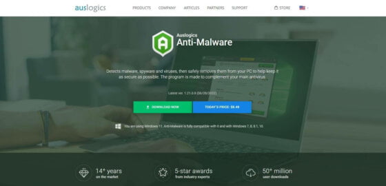 instal Auslogics Anti-Malware 1.22.0.2 free