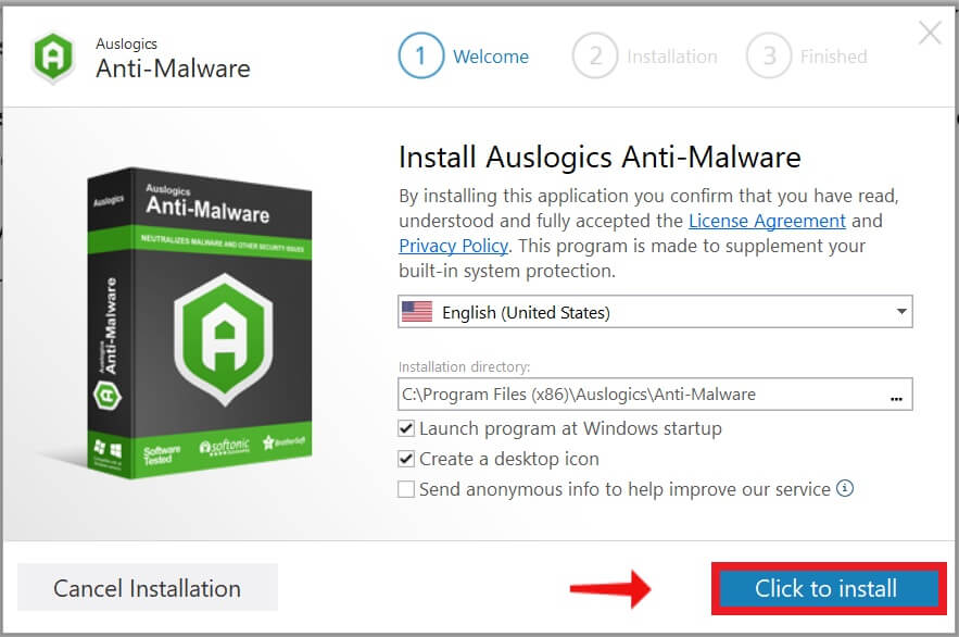 free instal Auslogics Anti-Malware 1.22.0.2