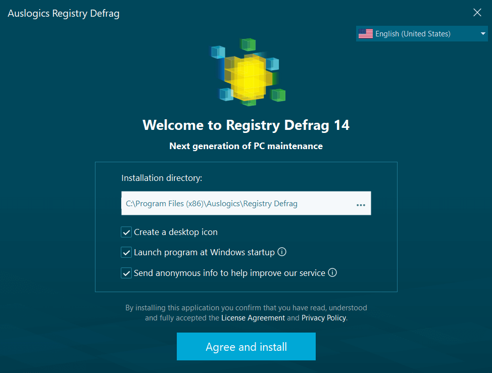 Auslogics Registry Defrag 14