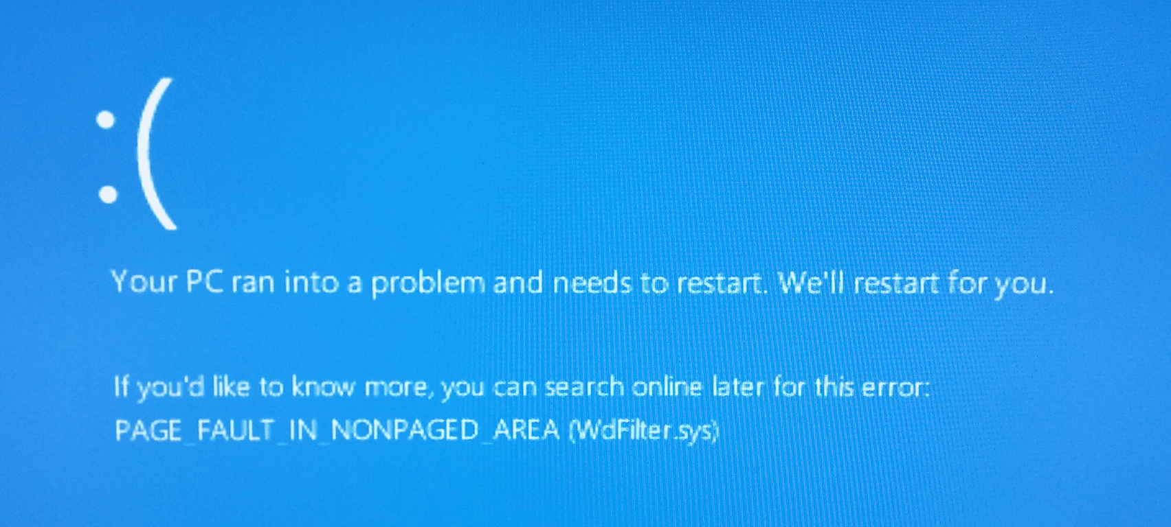 Page Fault in NONPAGED area синий экран. Компьютерная ошибка. Page Fault in NONPAGED area Windows 10. Ошибка на компе.