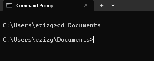 Command Prompt CD