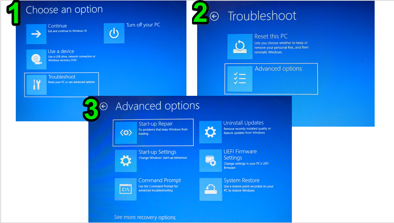 Troubleshooter Windows 10