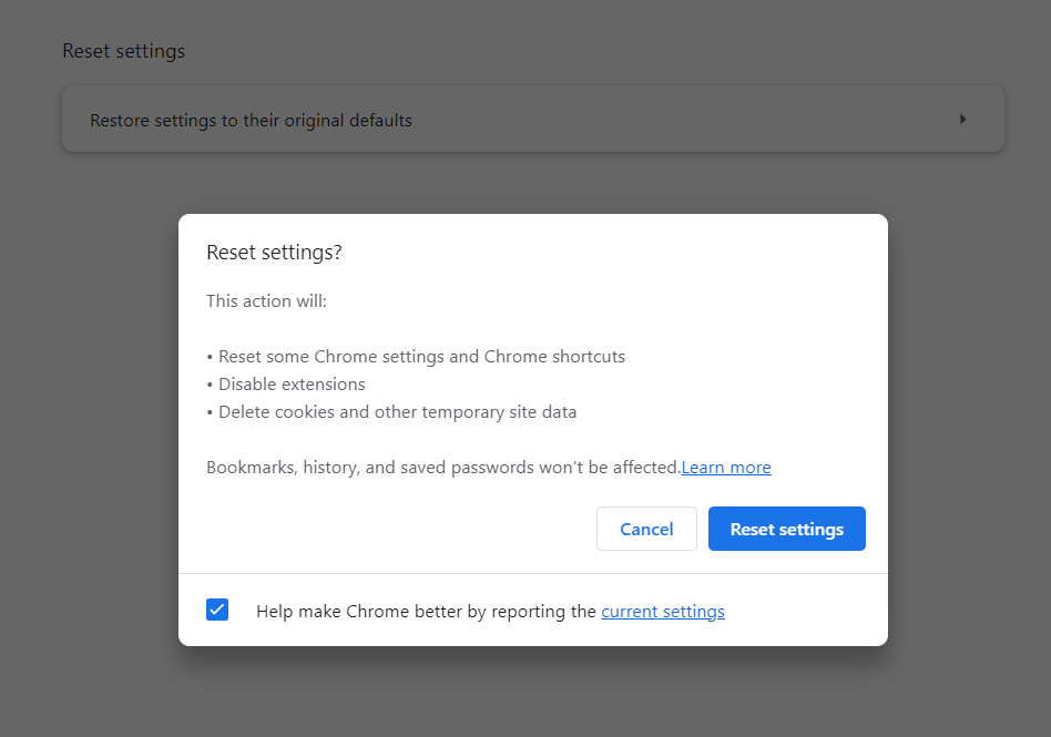 Reset 18. About:blank#blocked при переходе по ссылке. Reset settings to default. «Reset settings to default» «default settings» «Factory settings». Штрих код reset settings to default.