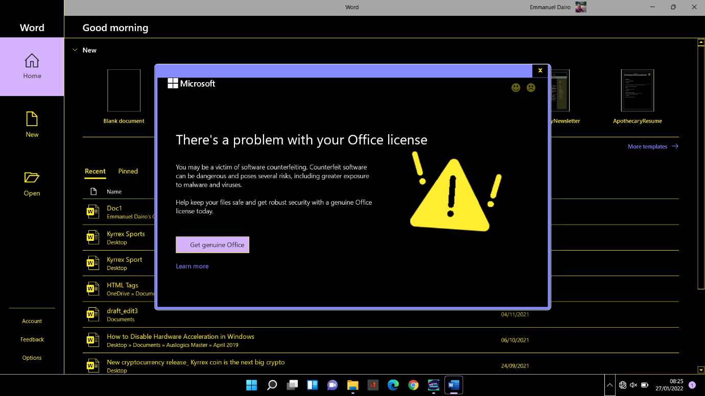 Fix Product Activation Failed office 2019/2016/2013