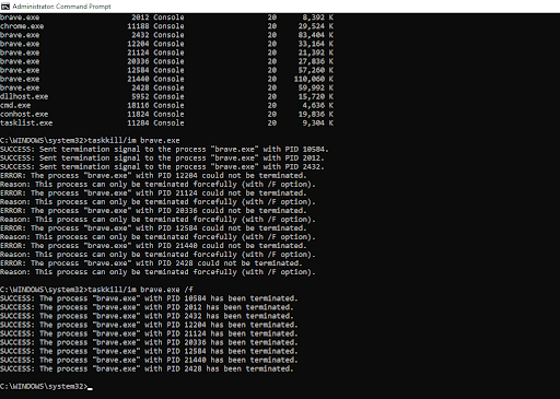 Command Prompt system 32